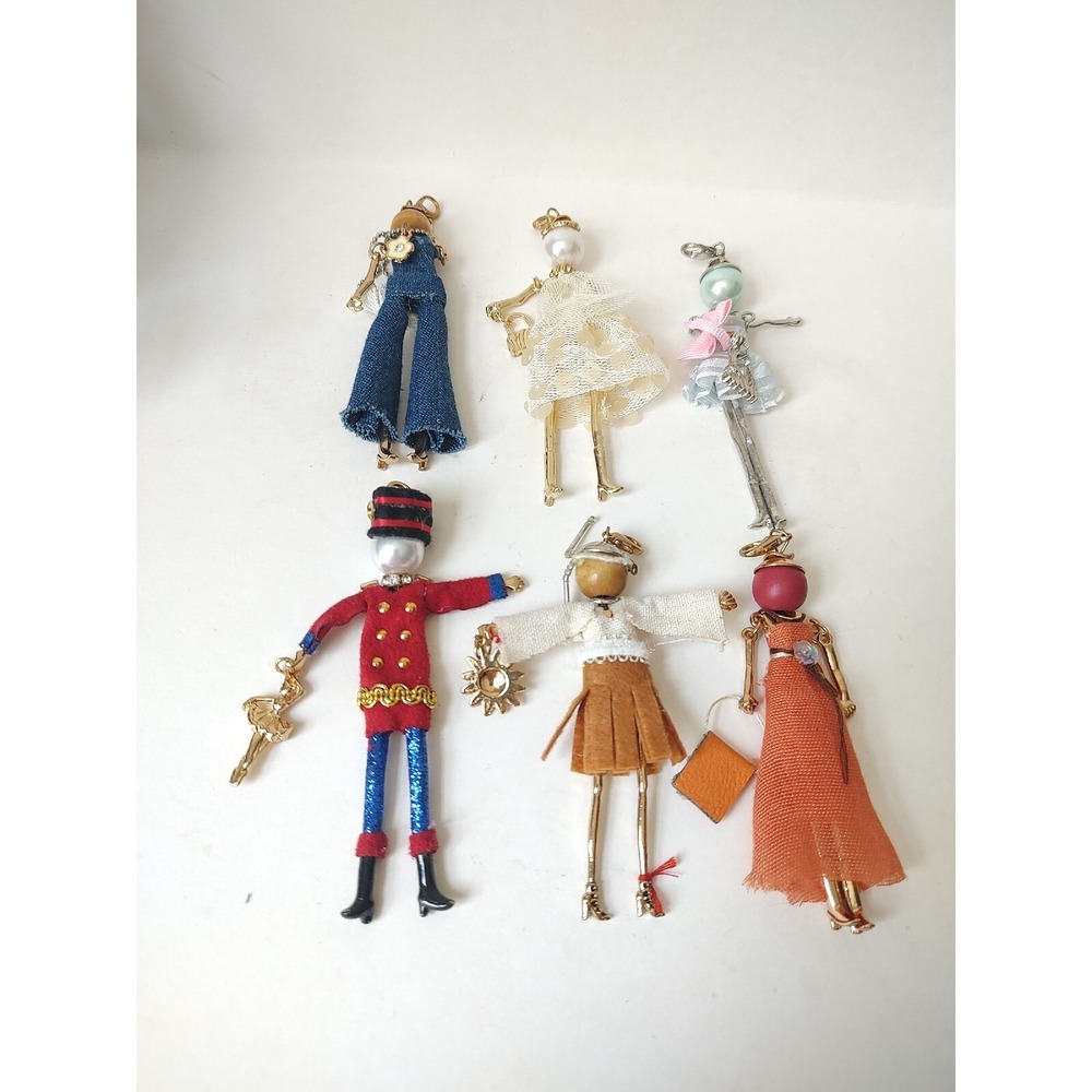 Bead lady doll pendant charm for necklace lot 1‎
